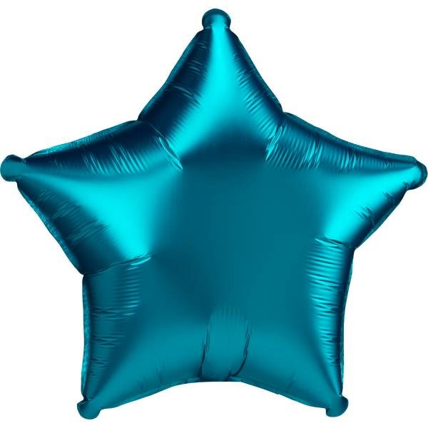 Folienballon Stern Satin Luxe D43cm aqua