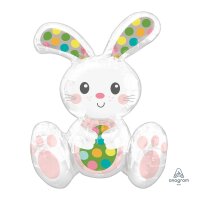 Folienballon Osterhase sitzend 38x50cm