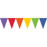 Wimpelkette 4,5m Regenbogen