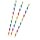 Papiertrinkhalme Rainbow 12 Stück