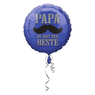 Folienballon Papa Du bist der Beste rund