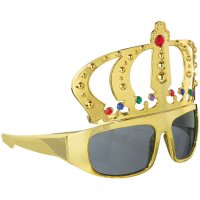 Spaß-Brille King gold