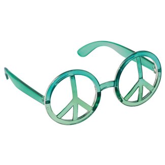 Spaß-Brille Weltfrieden türkis