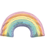 Folienballon Regenbogen pastell 84 x 48 cm