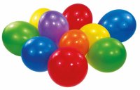 Luftballons 22,8cm bunt 100er