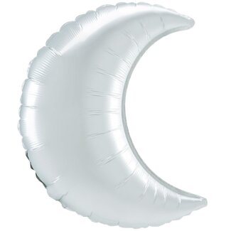Folienballon Mondsichel D66cm silber