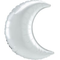Folienballon Mondsichel D66cm silber