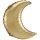 Folienballon Mondsichel D66cm gold