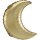 Folienballon Mondsichel D66cm gold