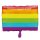 Folienballon Regenbogen Flagge 30 x 43 cm