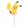 Folienballon Pikachu luftgefüllt am Papierstab