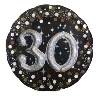 Folienballon Sparkling 30 3D