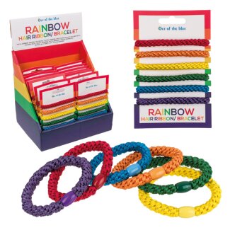 Haarbänder Regenbogen 6 Stück