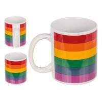 Tasse gestreift 300ml 9,5x8cm