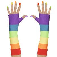 Handschuhe Regenbogen fingerlos, One Size für