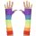 Handschuhe Regenbogen fingerlos, One Size für