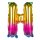 Folienballon Girlande Happy Birthday 30 cm x 8 m