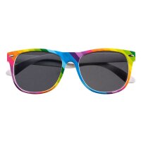 Accessoires Rainbow Brille, Hosenträger & Fliege