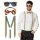 Accessoires Rainbow Brille, Hosenträger & Fliege