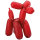 Multi Folienballon Roter Hund Modellierballon