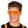 Atzenbrille Neon Unisex orange