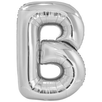 Folienballon Buchstabe B silber 86 cm