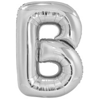 Folienballon Buchstabe B silber 86 cm