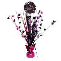 Tischdekoration 45cm Happy Birthday pink Sparkling...