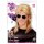 Perücke Vokuhila 80er blond mit Sonnenbrille