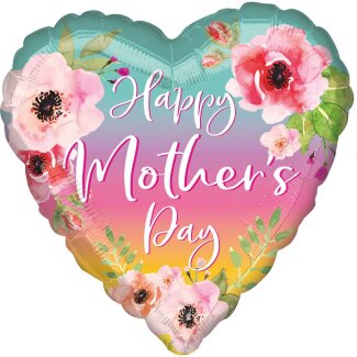 Folienballon Jumbo Herz Happy Mothers Day 71cm