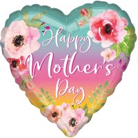 Folienballon Jumbo Herz Happy Mothers Day 71cm