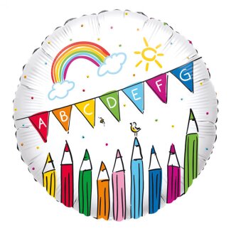 Folienballon Schulstart D43cm