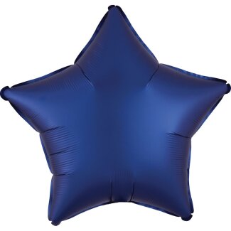Folienballon Stern 48 cm Seidenglanz marineblau