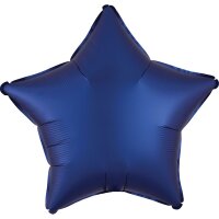 Folienballon Stern 48 cm Seidenglanz marineblau