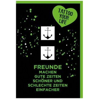 Temporäres Tattoo Anker