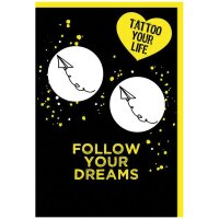 Temporäres Tattoo Plane Dreams