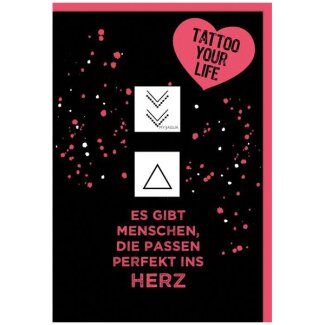 Temporäres Tattoo Sonne Mond