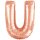 Folienballon Buchstabe U roségold 69,5x86cm