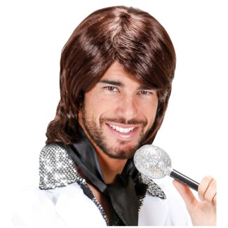 Perücke 70er in Box Pop Star Benny