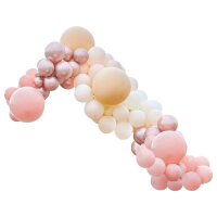 Ballongirlande roségold chrom