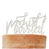 Tortenaufsatz Holz Just Married