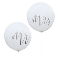 Luftballons Mr. & Mrs.