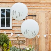 Luftballons Mr. & Mrs.