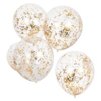 Konfettiballons Goldfolie