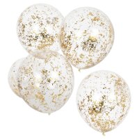Konfettiballons Goldfolie