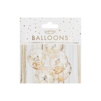 Konfettiballons Goldfolie