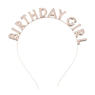 Haarreif Birthday Girl roségold