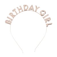 Haarreif Birthday Girl roségold