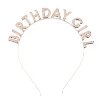 Haarreif Birthday Girl roségold