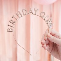 Haarreif Birthday Girl roségold
